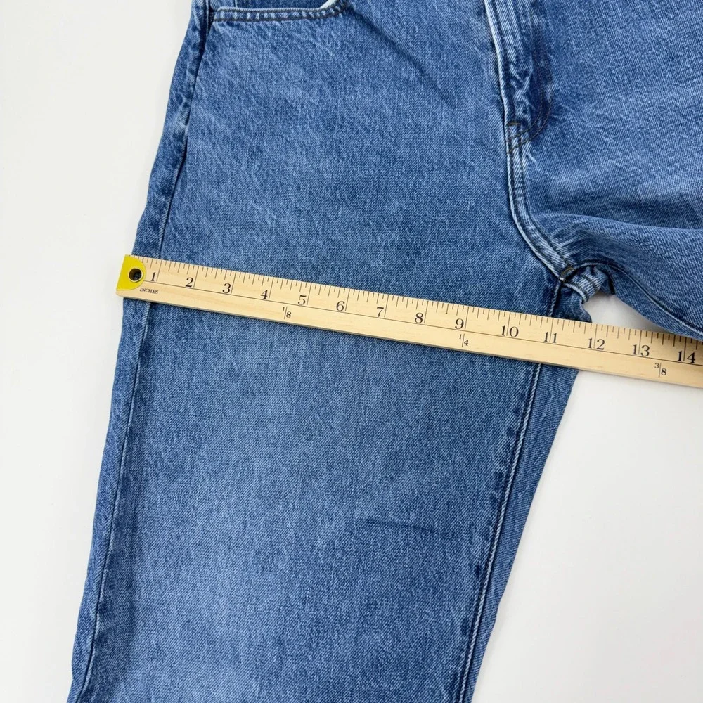 JW Anderson x Uniqlo Mens Straight Leg Jeans Blue 27x31 Medium Wash Denim 476209